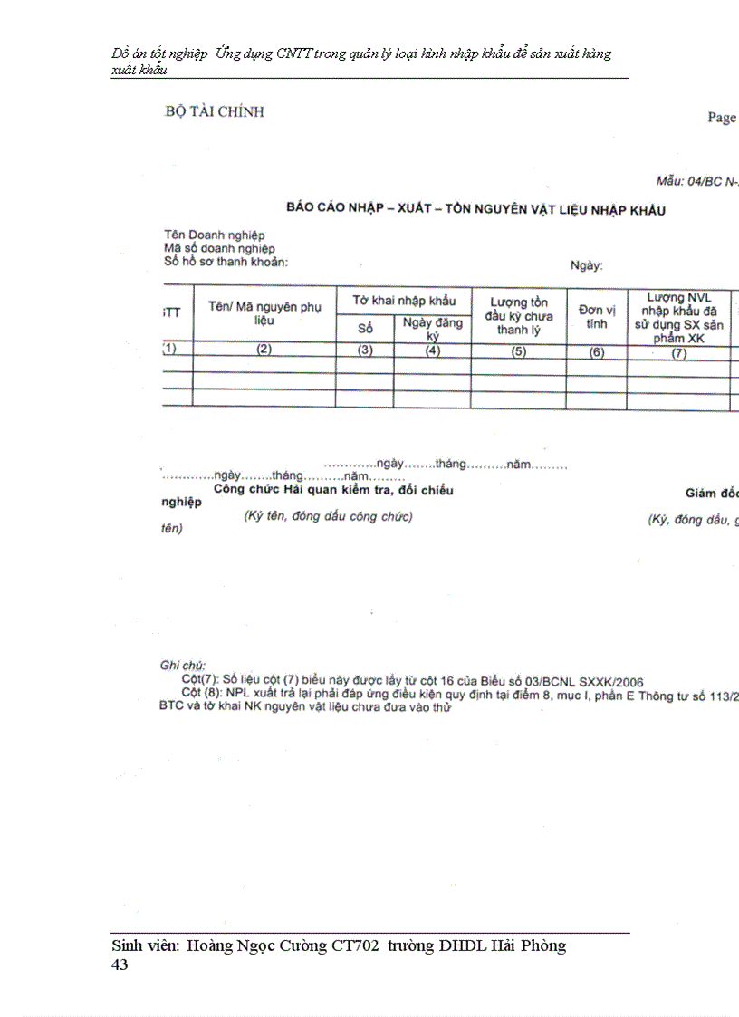 image for page Ứng dụng cntt trong quan lý hải quan loại hình nhập nguyên liệu để sản xuất hàng xuất khẩu