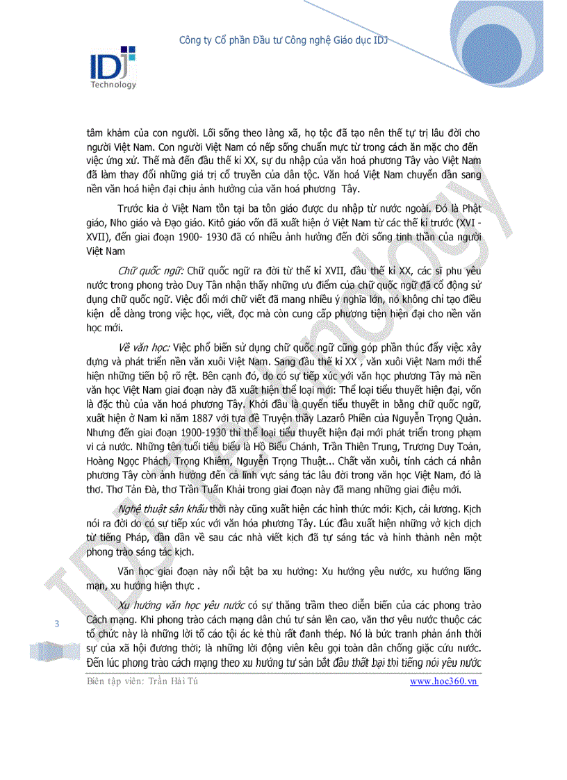 image for page Chuyên đề khái quát văn học Việt Nam thế kỉ XX