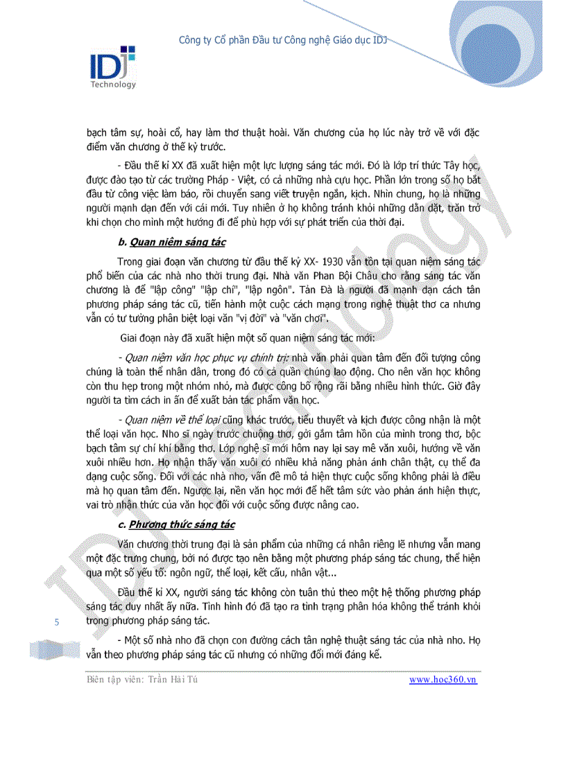 image for page Chuyên đề khái quát văn học Việt Nam thế kỉ XX