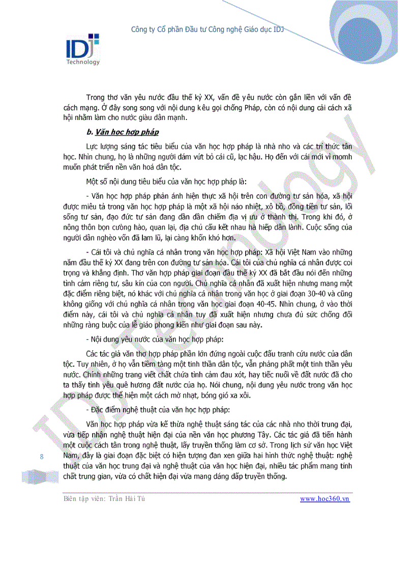 image for page Chuyên đề khái quát văn học Việt Nam thế kỉ XX