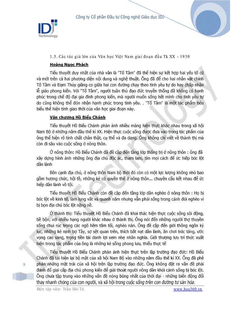 image for page Chuyên đề khái quát văn học Việt Nam thế kỉ XX