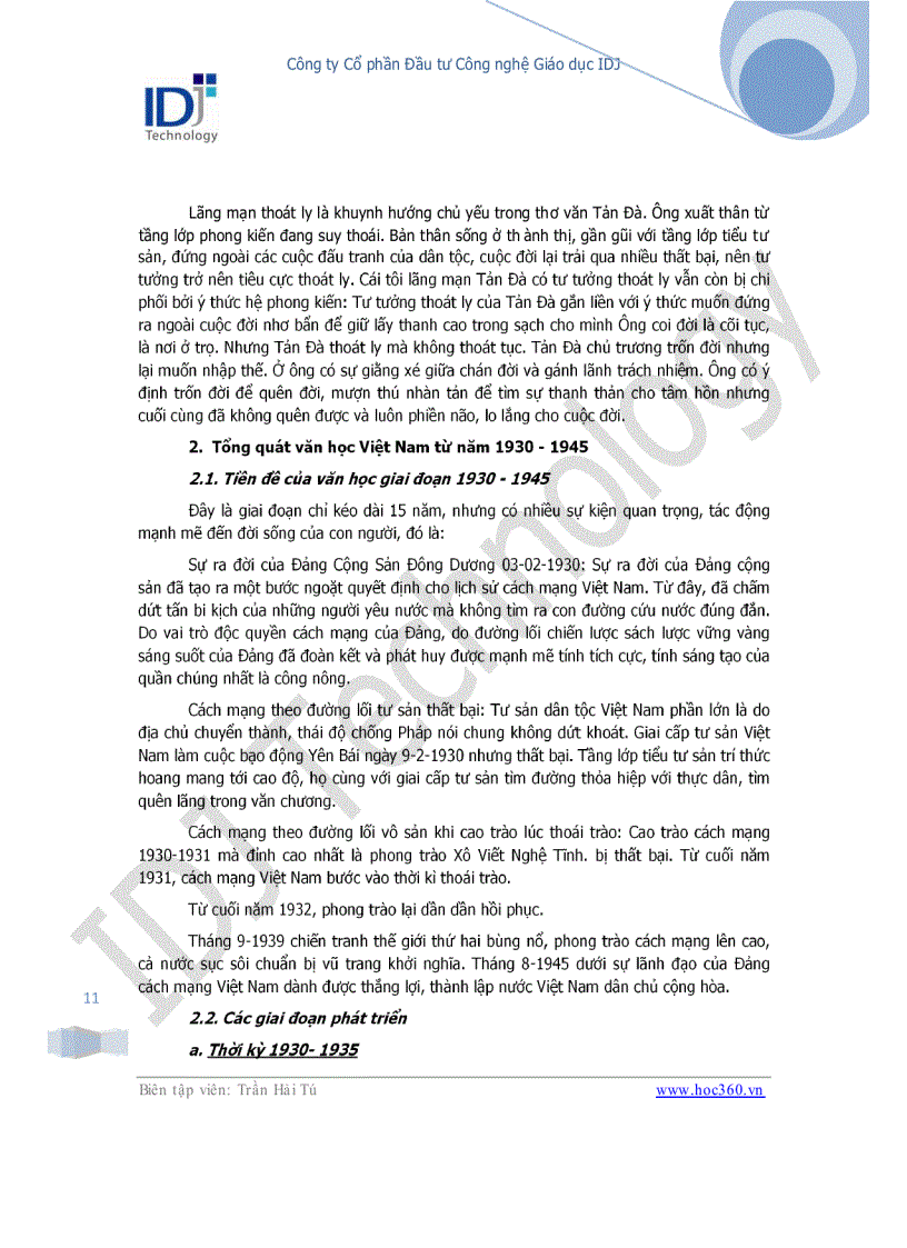 image for page Chuyên đề khái quát văn học Việt Nam thế kỉ XX