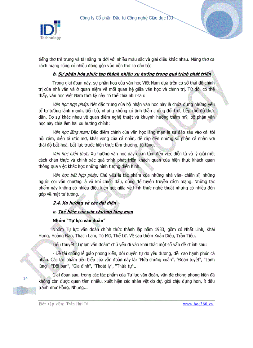 image for page Chuyên đề khái quát văn học Việt Nam thế kỉ XX