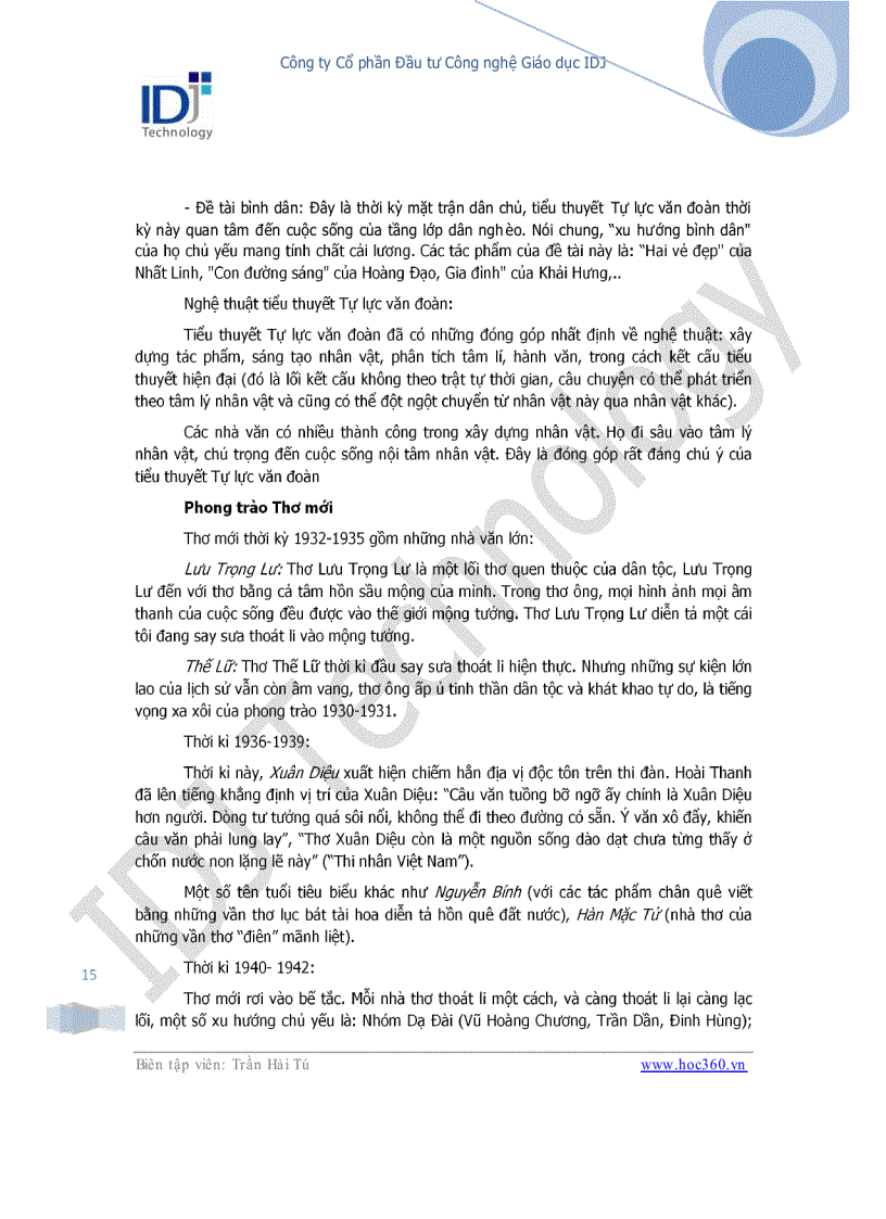 image for page Chuyên đề khái quát văn học Việt Nam thế kỉ XX