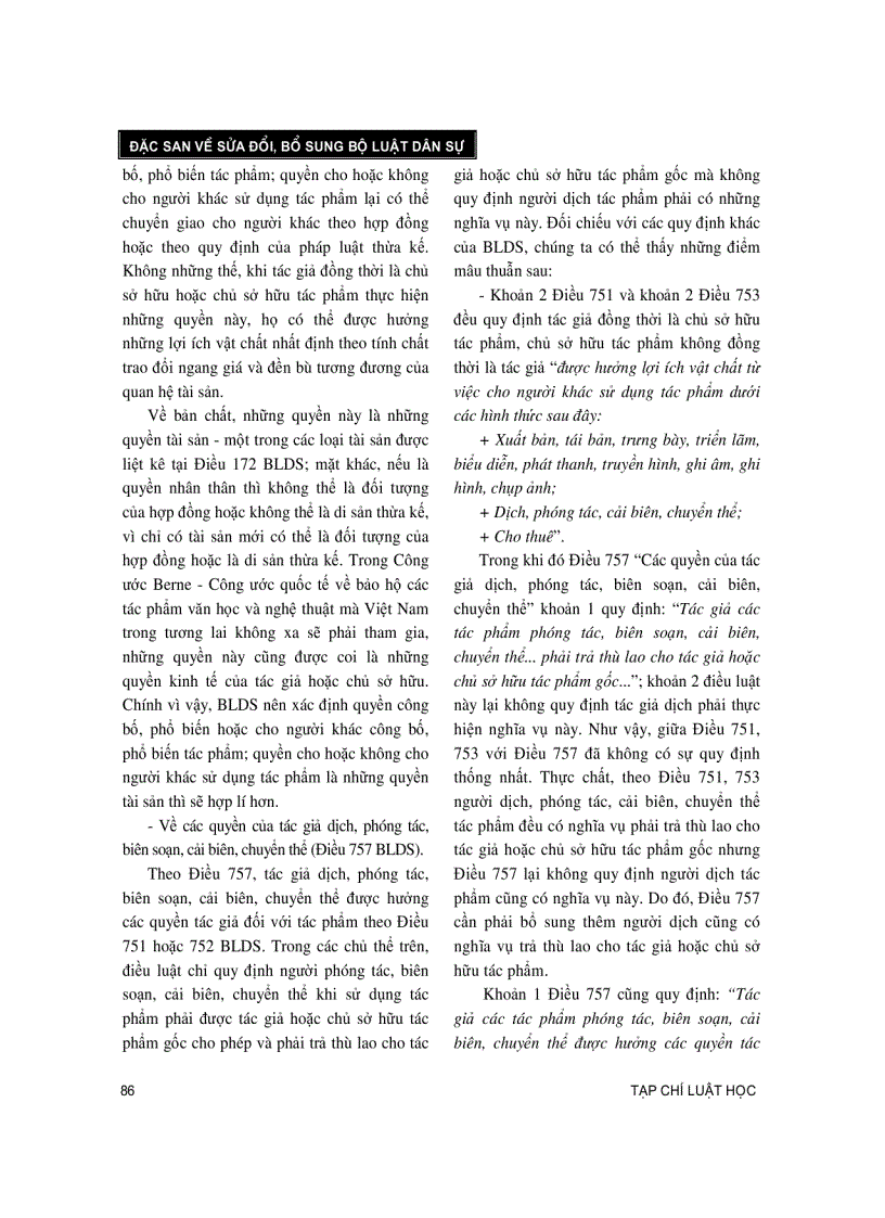 image for page Kiến nghị sửa đổi các quy định về quyền tác giả trong bộ luật dân sự