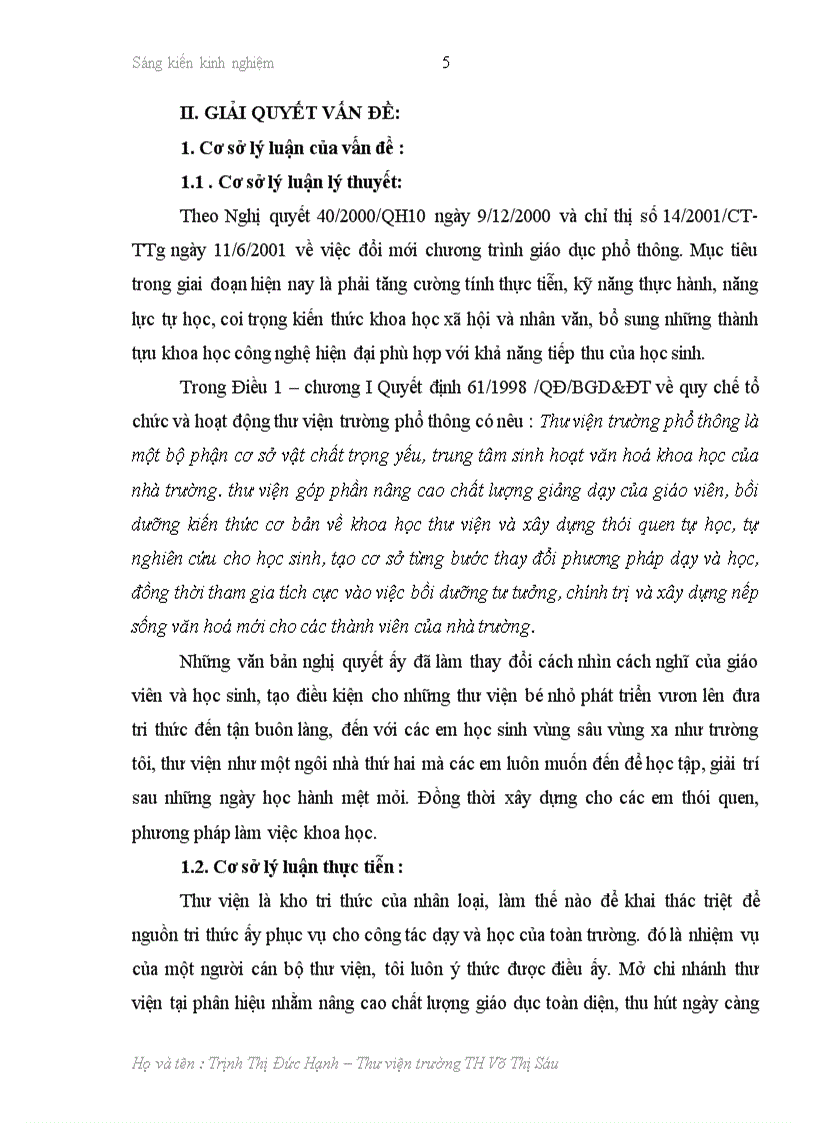 image for page Xây dựng chi nhánh thư viện tại phân hiệu trường Tiểu học Võ Thị Sáu