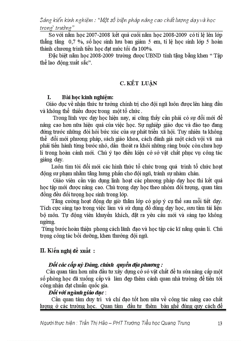 image for page Một số biện pháp nâng cao chất lượng dạy và học trong nhà trường