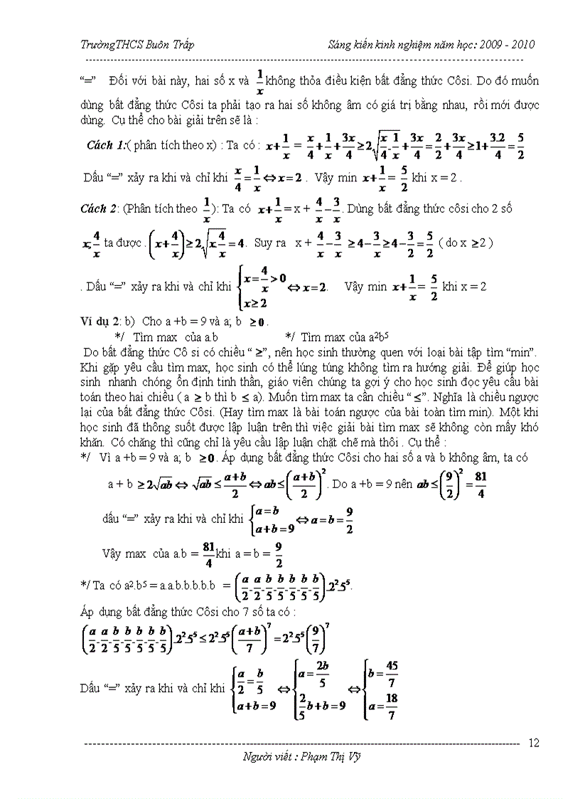image for page Kinh nghiệm dạy học Giải bài tập bất đẳng thức hướng khắc phục sai lầm tạo lập mới hệ thống bài tập