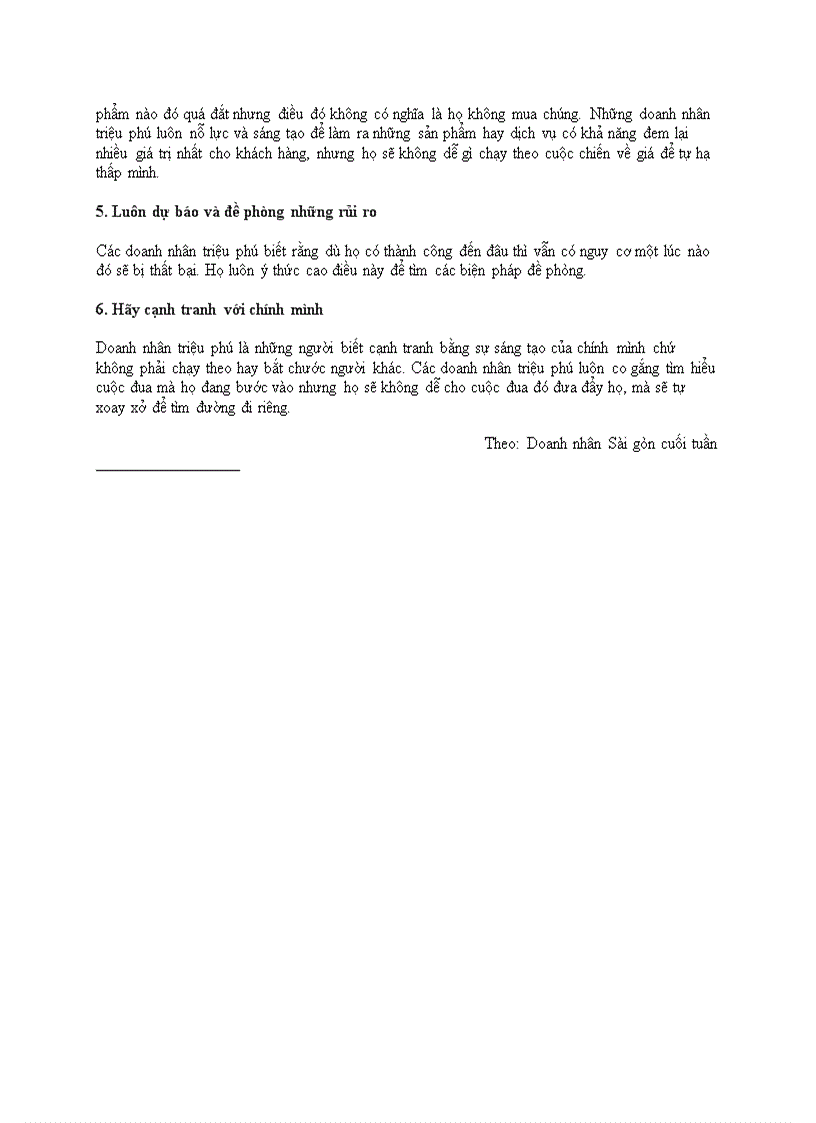 image for page Bí quyết thành công của các doanh nhân triệu phú