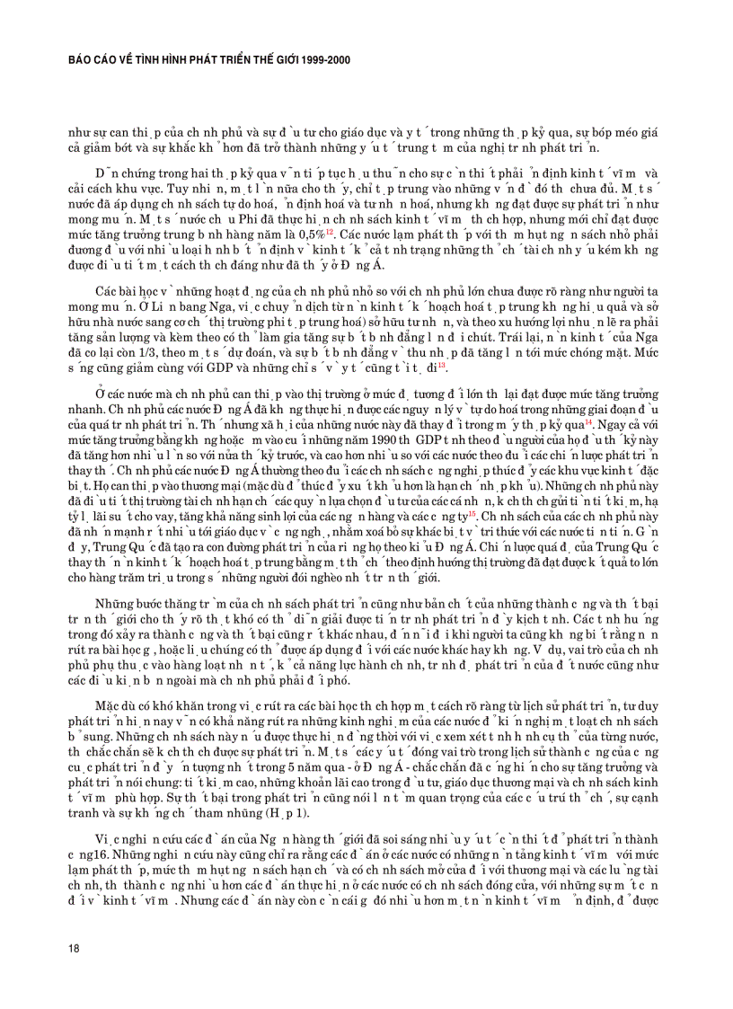 image for page Báo cáo về tình hình phát triển thế giới 1999 2000