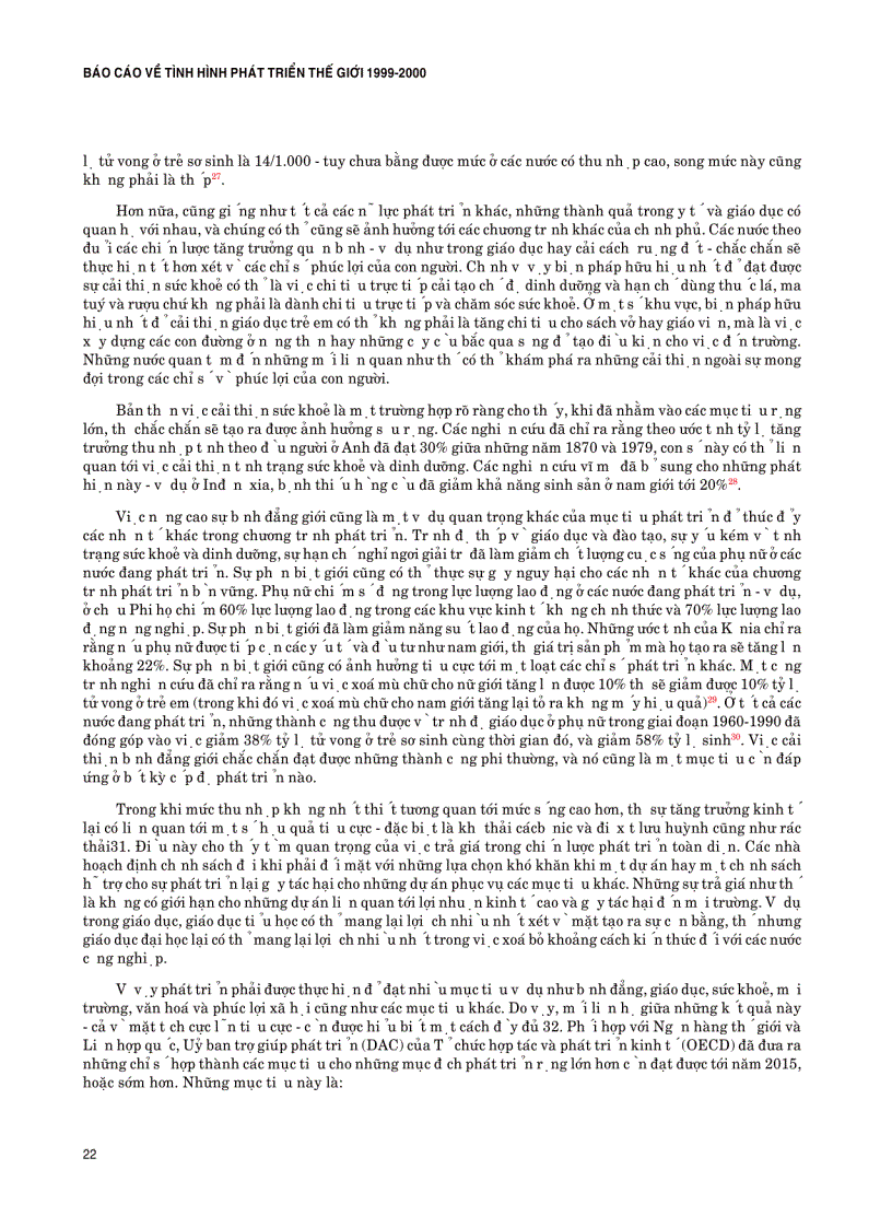 image for page Báo cáo về tình hình phát triển thế giới 1999 2000