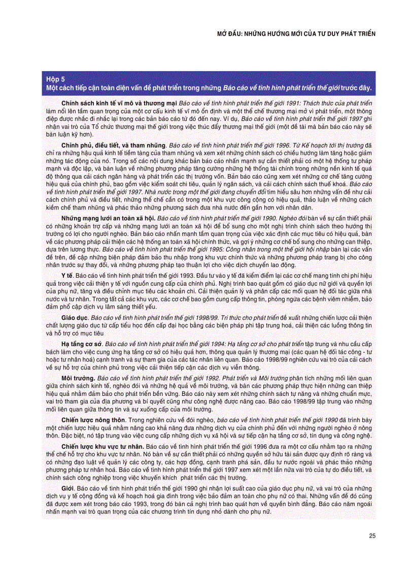 image for page Báo cáo về tình hình phát triển thế giới 1999 2000