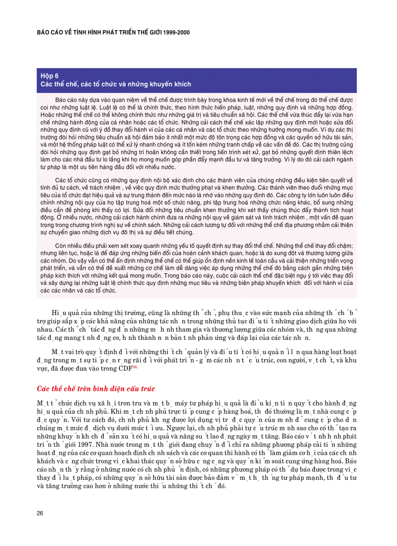 image for page Báo cáo về tình hình phát triển thế giới 1999 2000