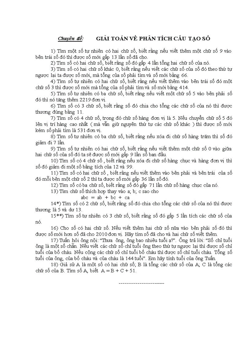 image for page Chuyên đề GIẢI TOÁN VỀ PHÂN TÍCH CẤU TẠO SỐ