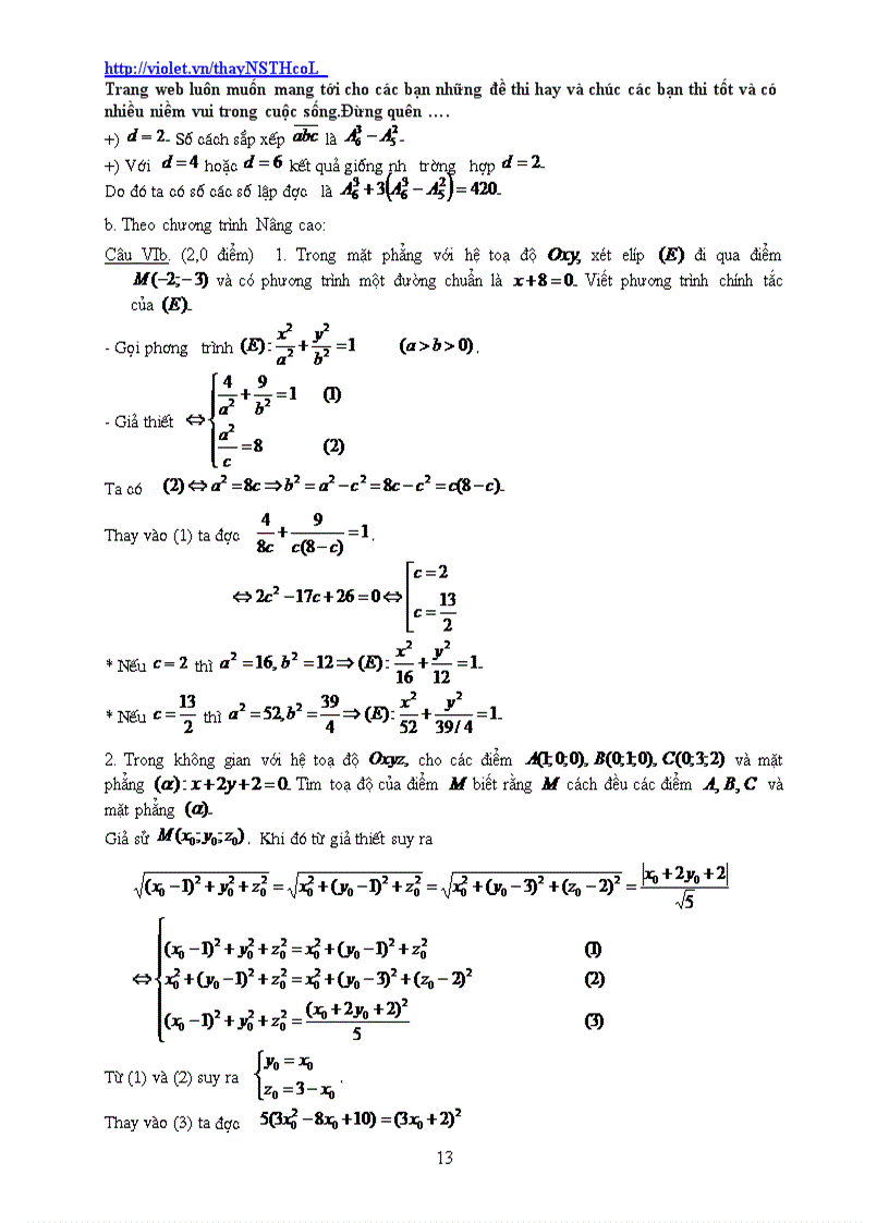 image for page Tuyển tập các đề thi thử Đh môn toán