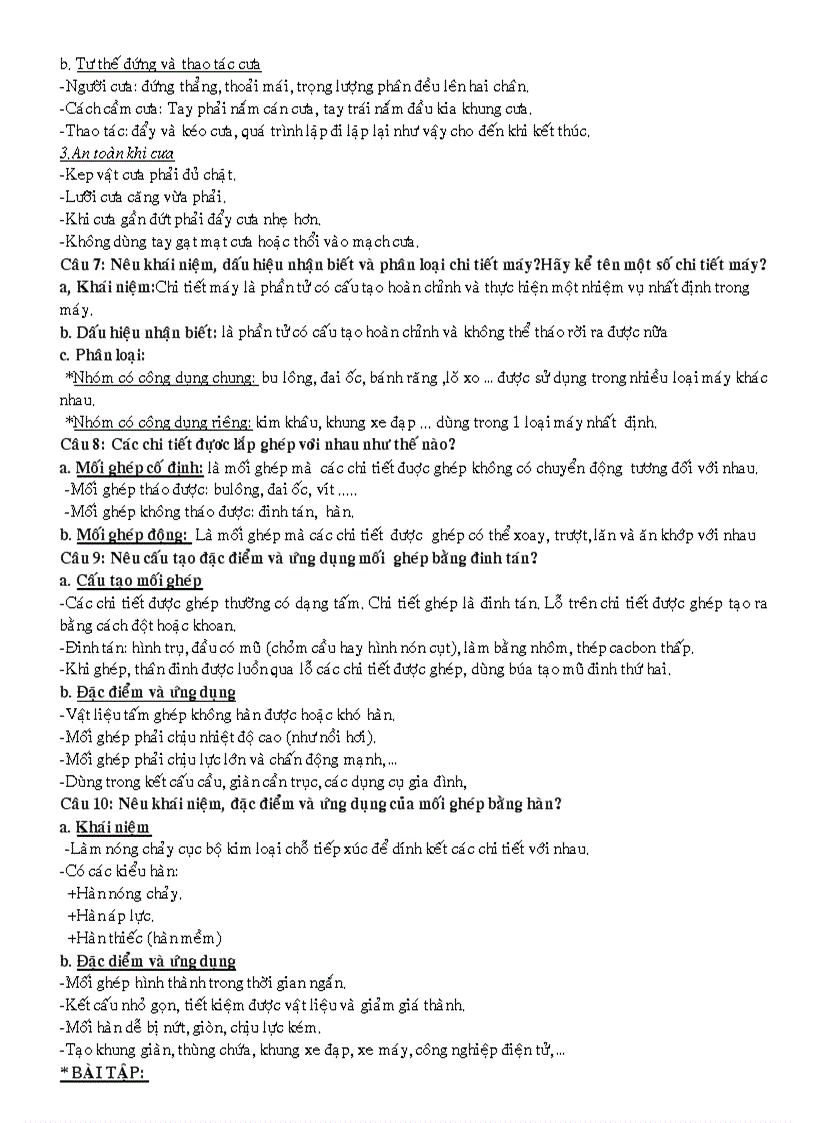 image for page Đề cương ôn tập hk i môn công nghệ 8