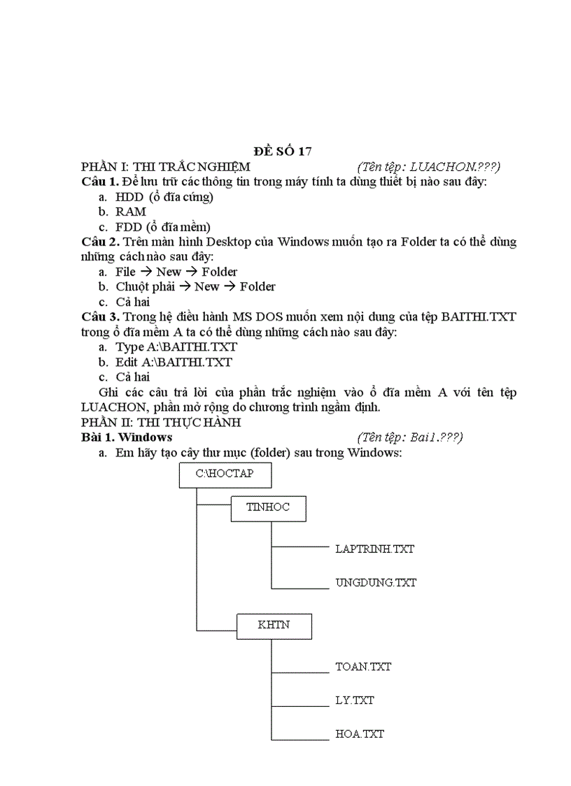 image for page Đề thi tin học