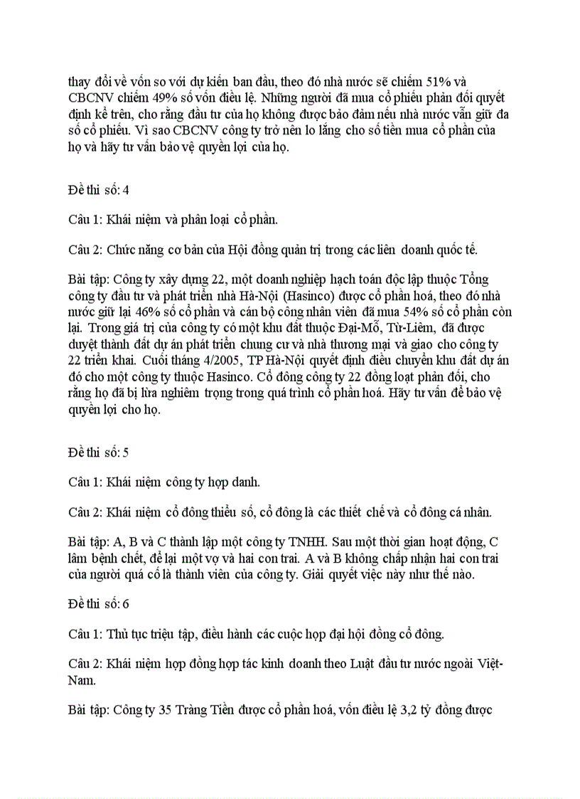 image for page Một số đề thi tham khảo môn luật kt