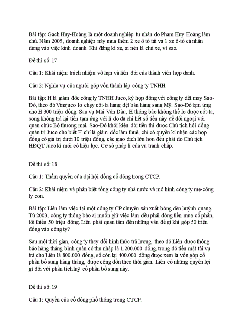 image for page Một số đề thi tham khảo môn luật kt