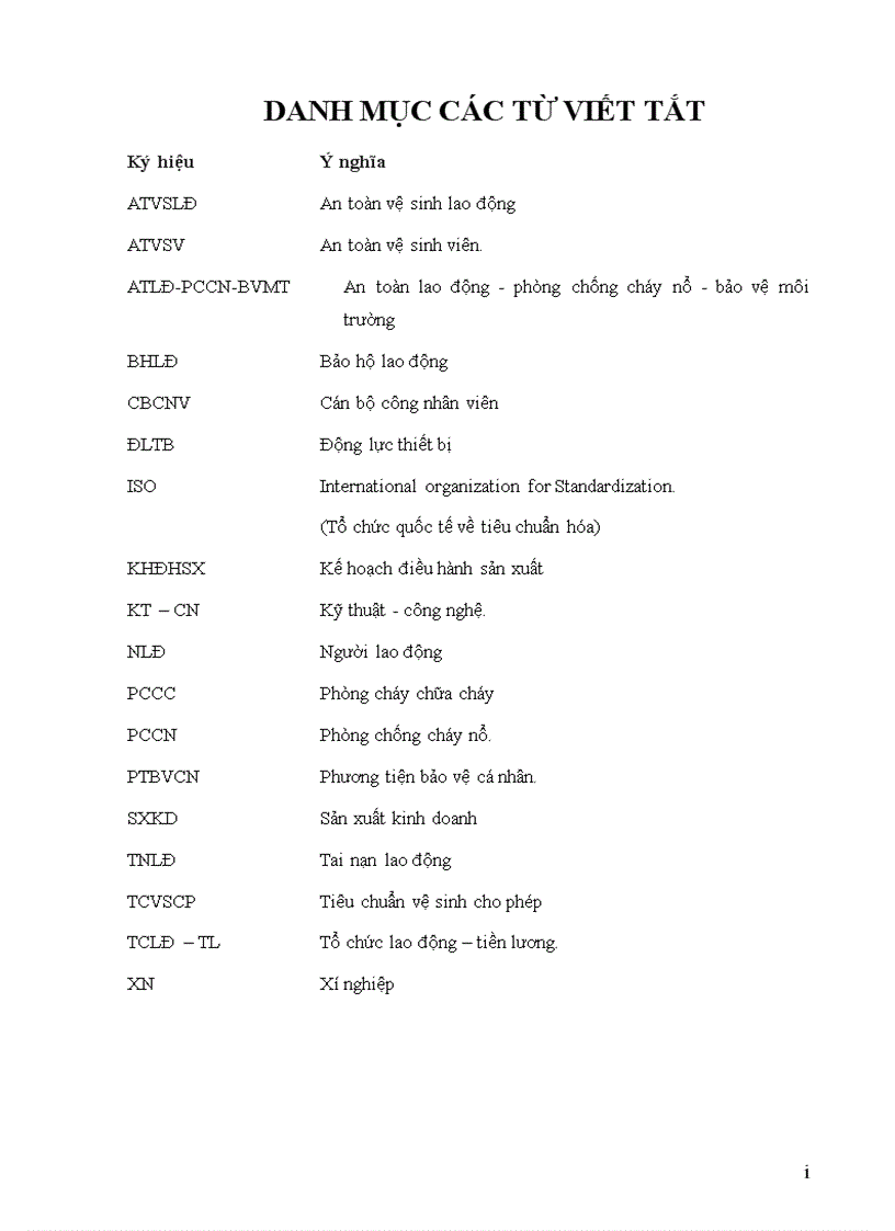 image for page Đánh giá thực trạng công tác Bảo hộ lao động tại Xí nghiệp liên hợp Ba Son