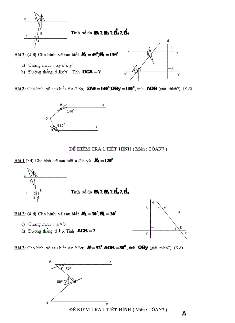 image for page Ôn tập chương 1 hình học lớp 7