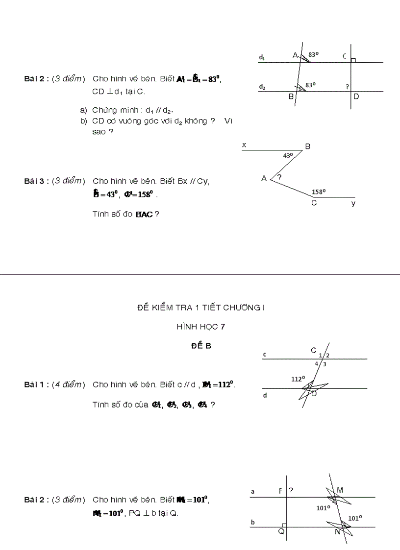 image for page Ôn tập chương 1 hình học lớp 7