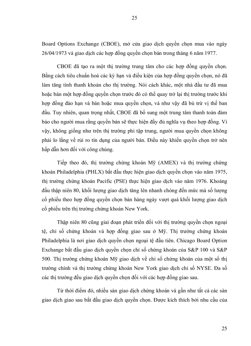 image for page Quyền chọn và khả năng áp dụng cho thị trường chứng khoán việt nam