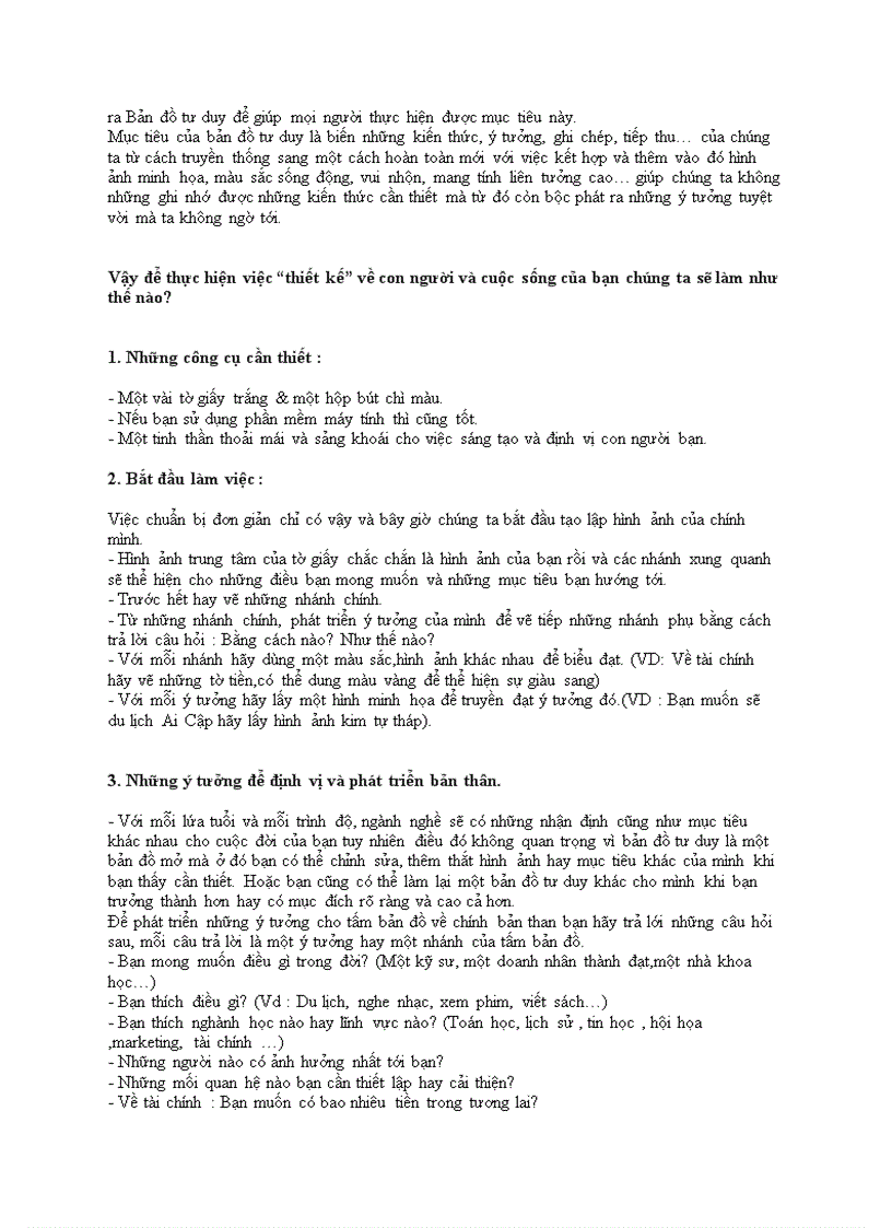 image for page Bản đồ tư duy công cụ để vận dụng chất xám hiệu quả hơn