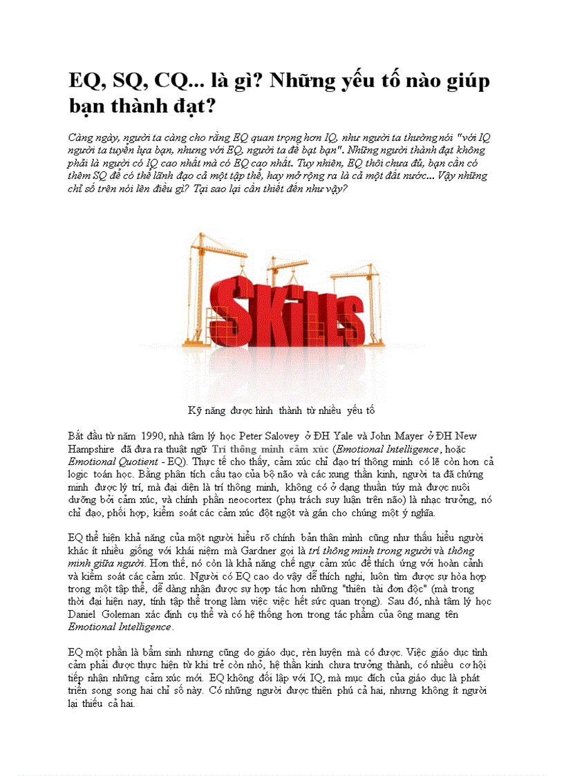 image for page EQ SQ CQ là gì Những yếu tố nào giúp bạn thành đạt