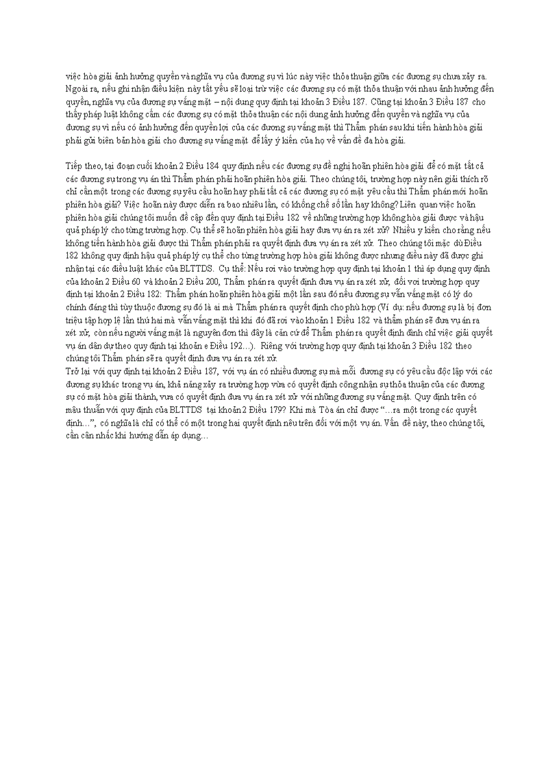 image for page Một số ý kiến về hoạt động hòa giải vụ án dân sự ở thủ tục sơ thẩm