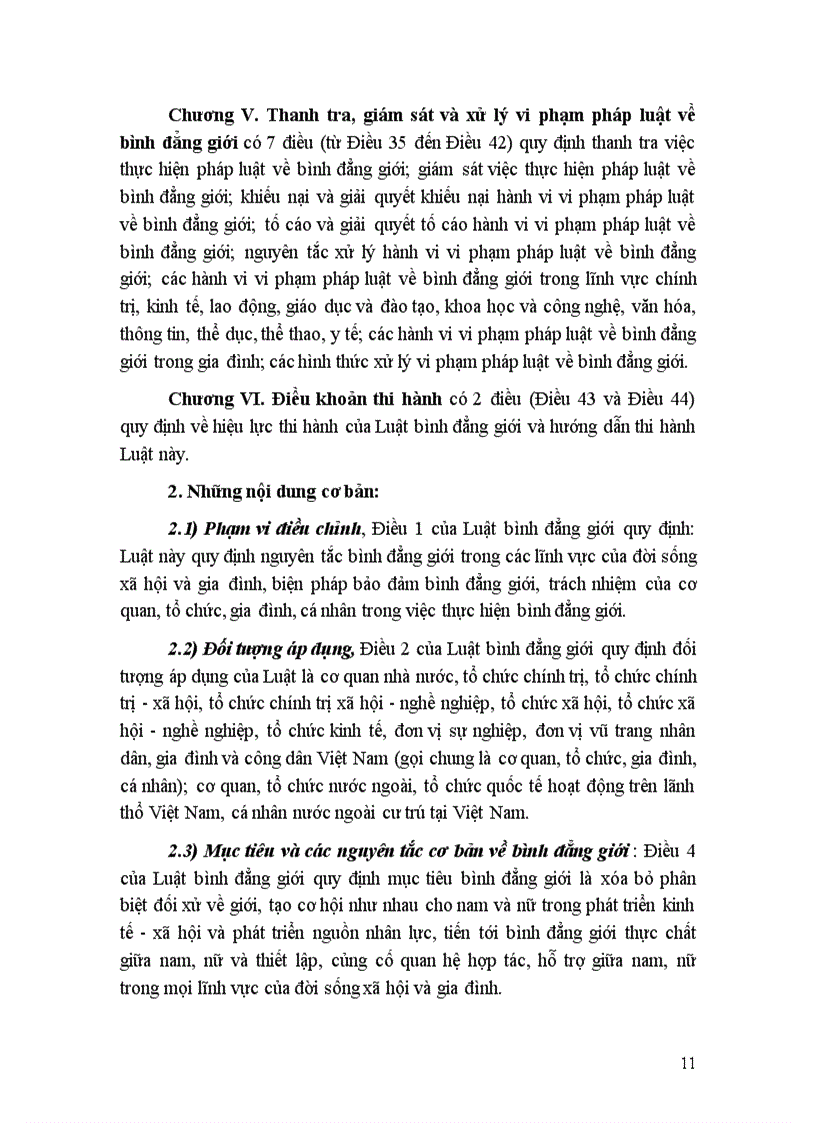 image for page Đề cương giới thiệu luật bình đẳng giới