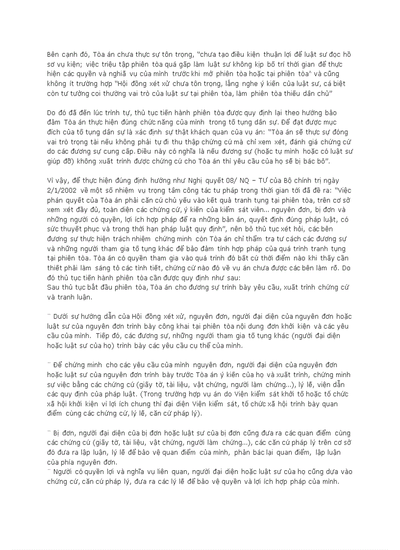 image for page Xét hỏi và tranh luận tại phiên tòa dân sự sơ thẩm