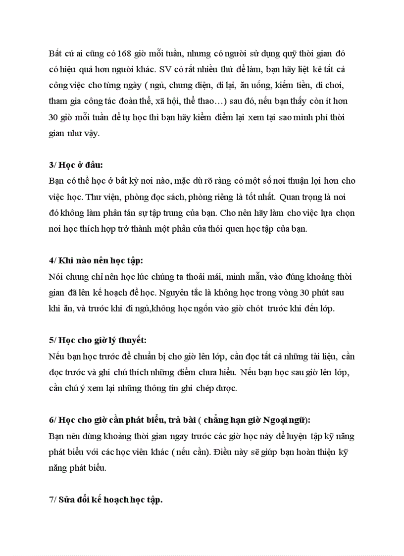 image for page Lên kế hoạch rèn luyện và tự học hiệu quả