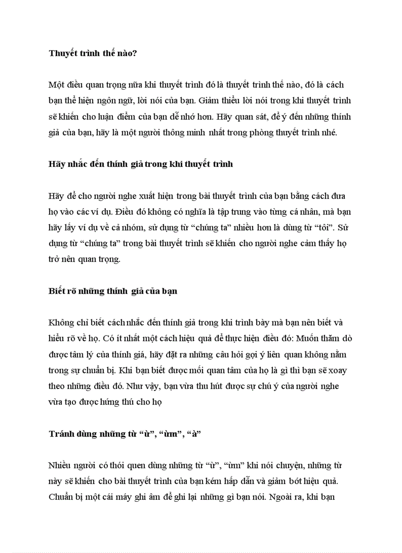 image for page Làm thế nào để hoàn thiện kỹ năng thuyết trình