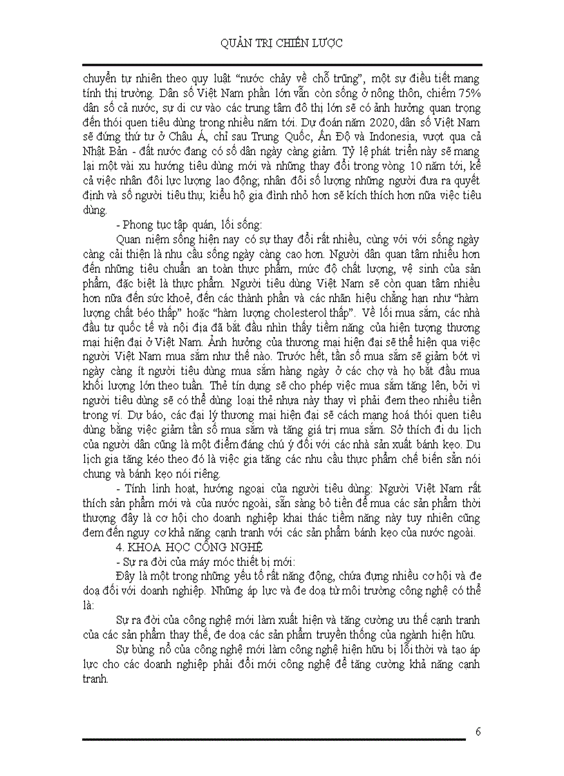 image for page Quản trị chiến lược Phân tích môi trường kinh doanh của công ty Kinh Đô