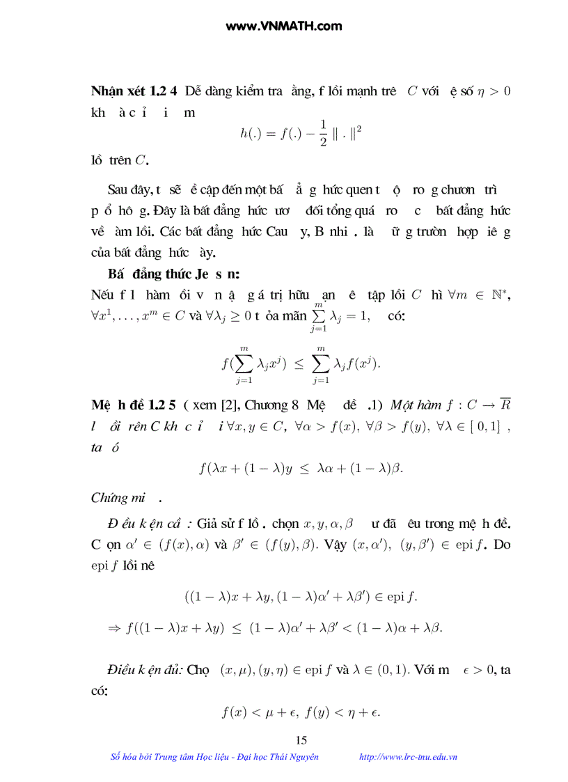 image for page Luận Văn Thạc sĩ Toán Phép chiếu vuông góc và ứng dụng