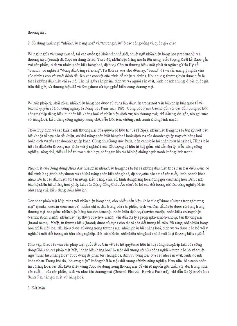 image for page Bần về thuật ngữ nhãn hiệu hàng hóa và thương hiệu