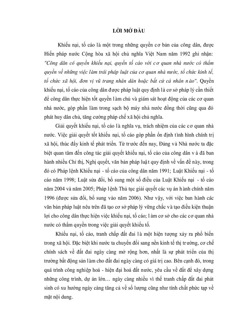 image for page Nâng cao hiệu quả giải quyết khiếu nại tố cáo trong lĩnh vực đất đai của cơ quan hành chính Nhà nước trên địa bàn tỉnh Bến Tre