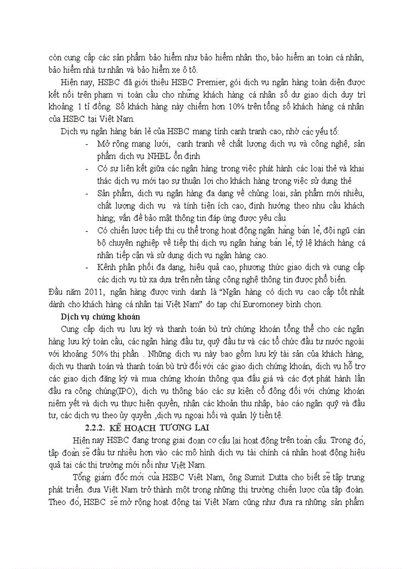 image for page Hoạt động của ngân hàng HSBC ở thị trường Mỹ và Việt Nam