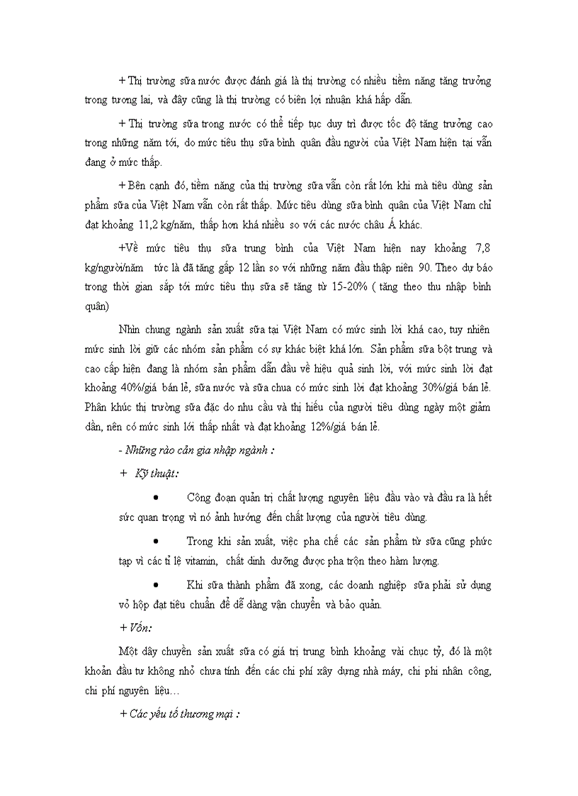 image for page Phân tích môi trường ngành của công ty sữa Vinamilk