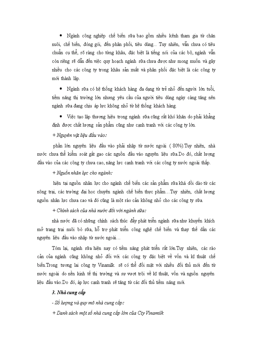 image for page Phân tích môi trường ngành của công ty sữa Vinamilk