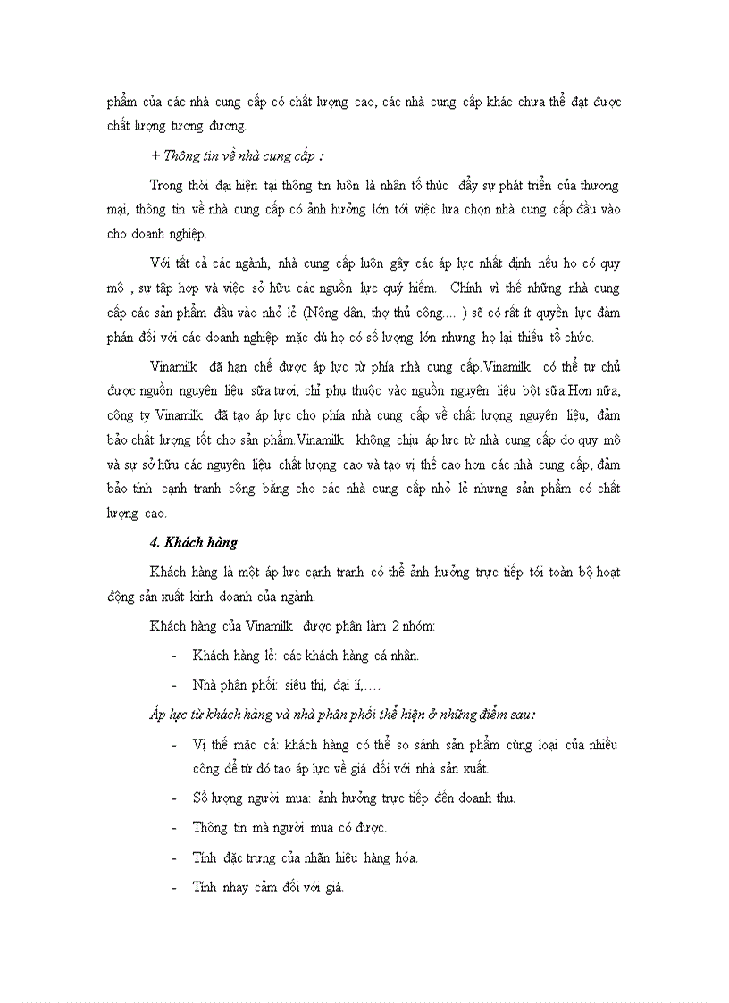 image for page Phân tích môi trường ngành của công ty sữa Vinamilk