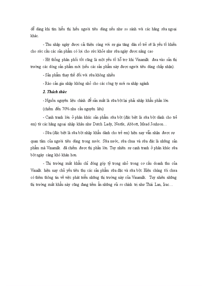 image for page Phân tích môi trường ngành của công ty sữa Vinamilk