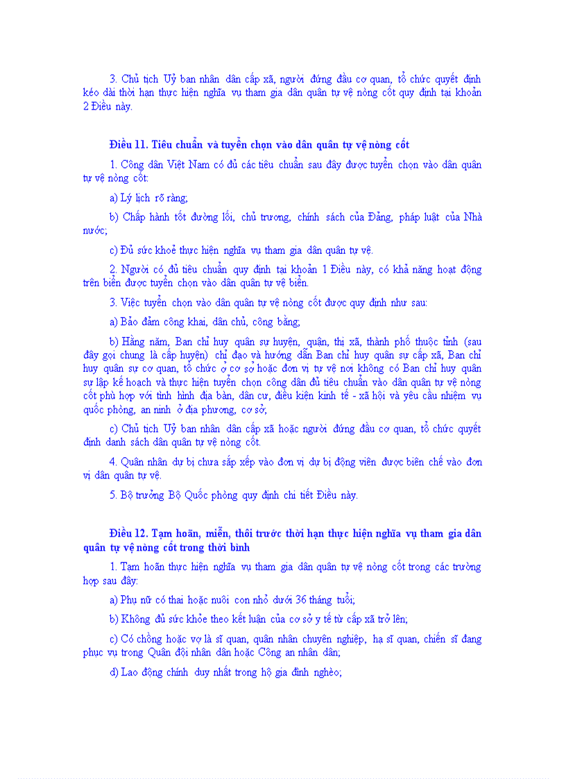 image for page Luật dân quân quân tự vệ năm 2009