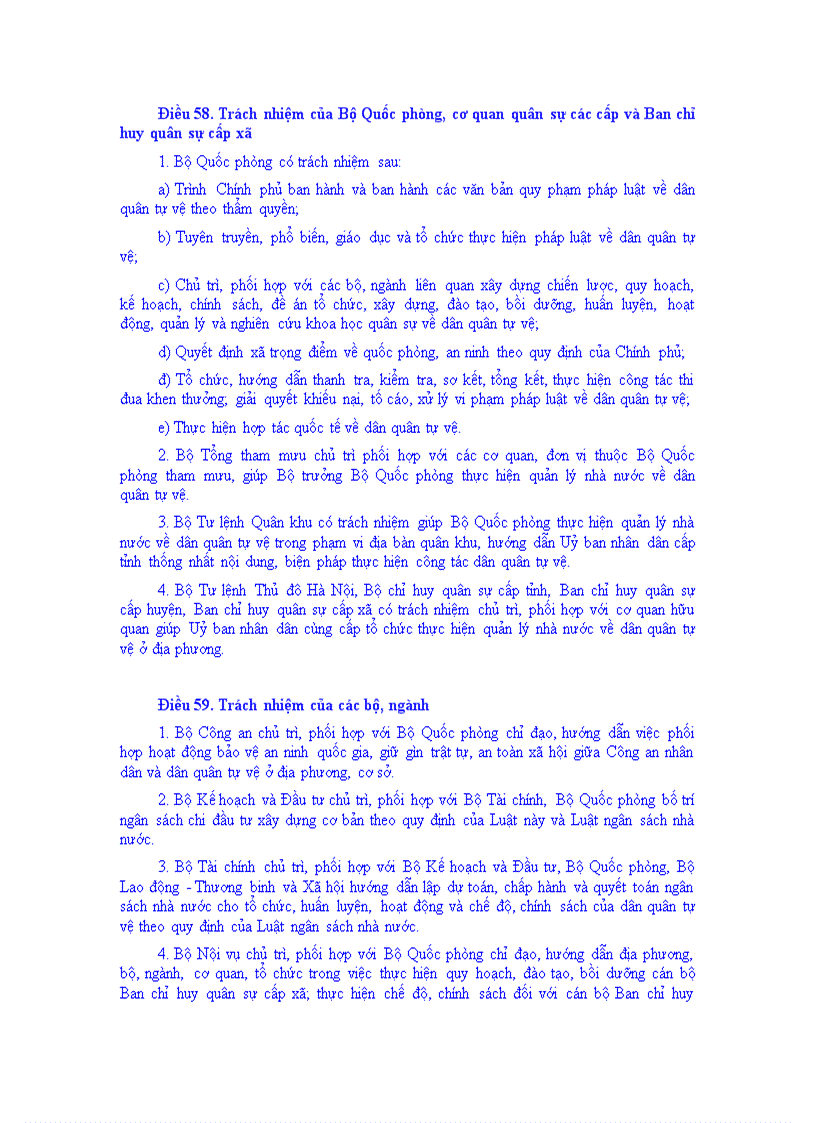 image for page Luật dân quân quân tự vệ năm 2009