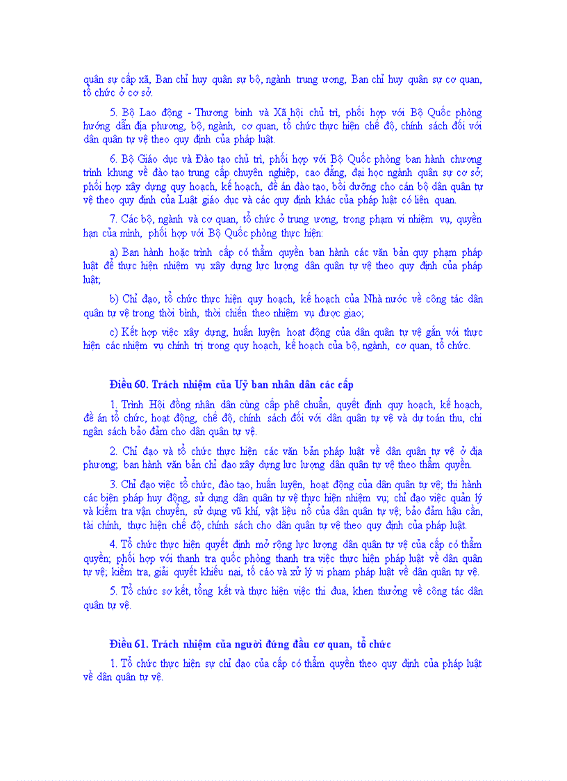 image for page Luật dân quân quân tự vệ năm 2009