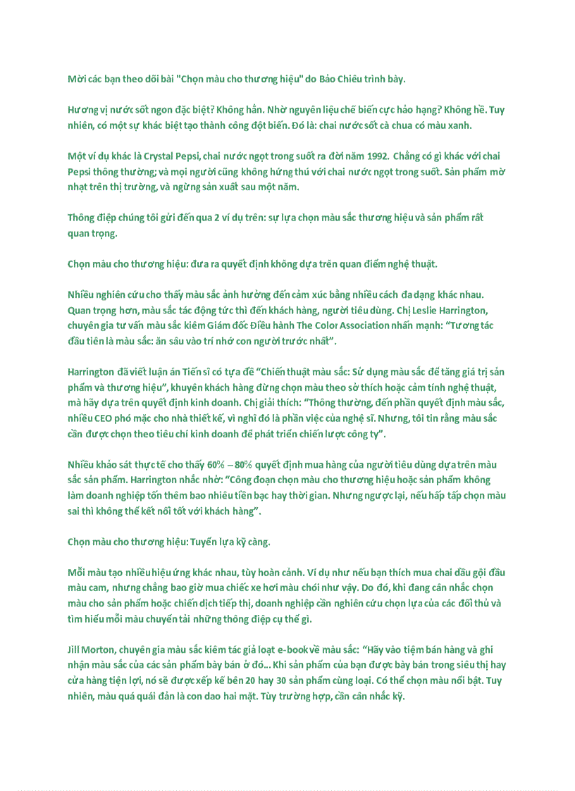 image for page Chọn màu sắc cho thuơng hiệu