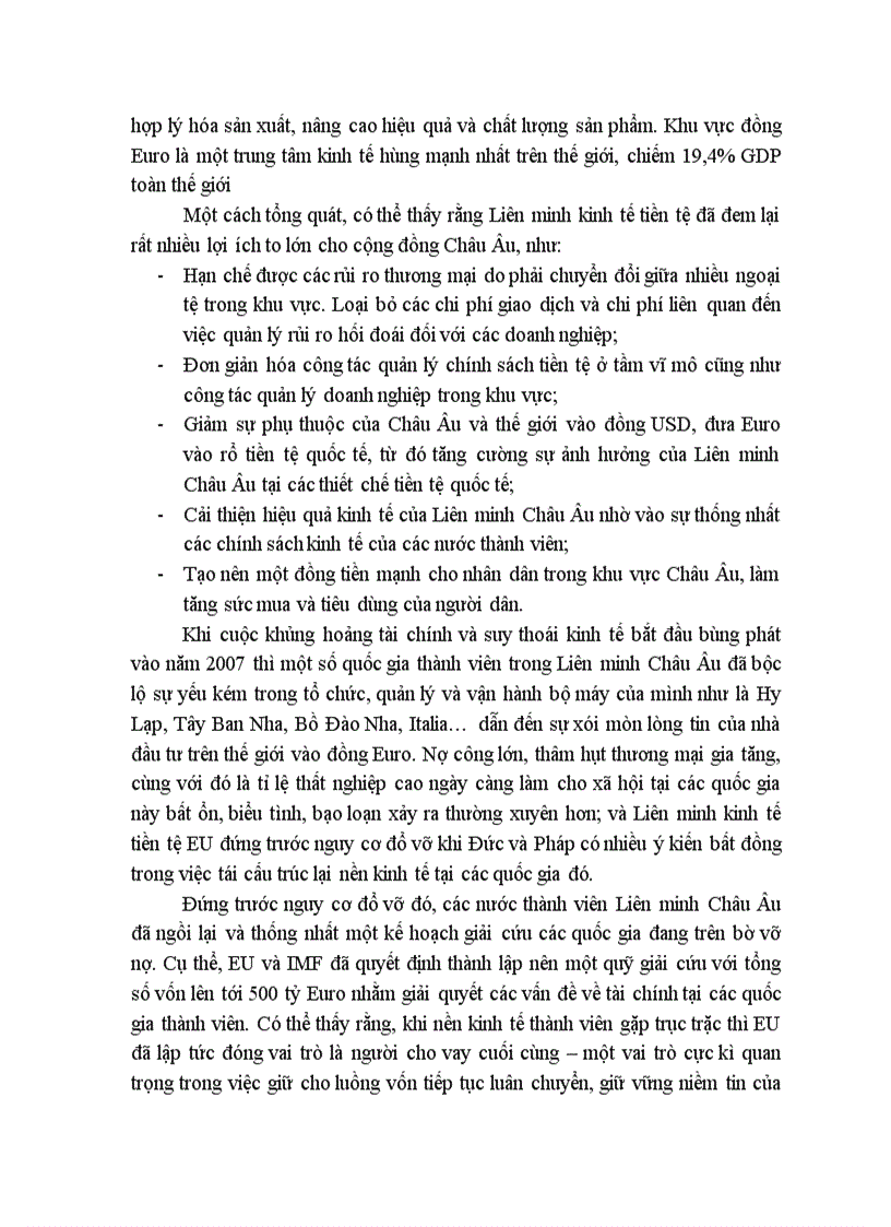 image for page Bình luận vai trò của Liên minh Châu Âu đối với thế giới và khu vực trong lĩnh vực kinh tế