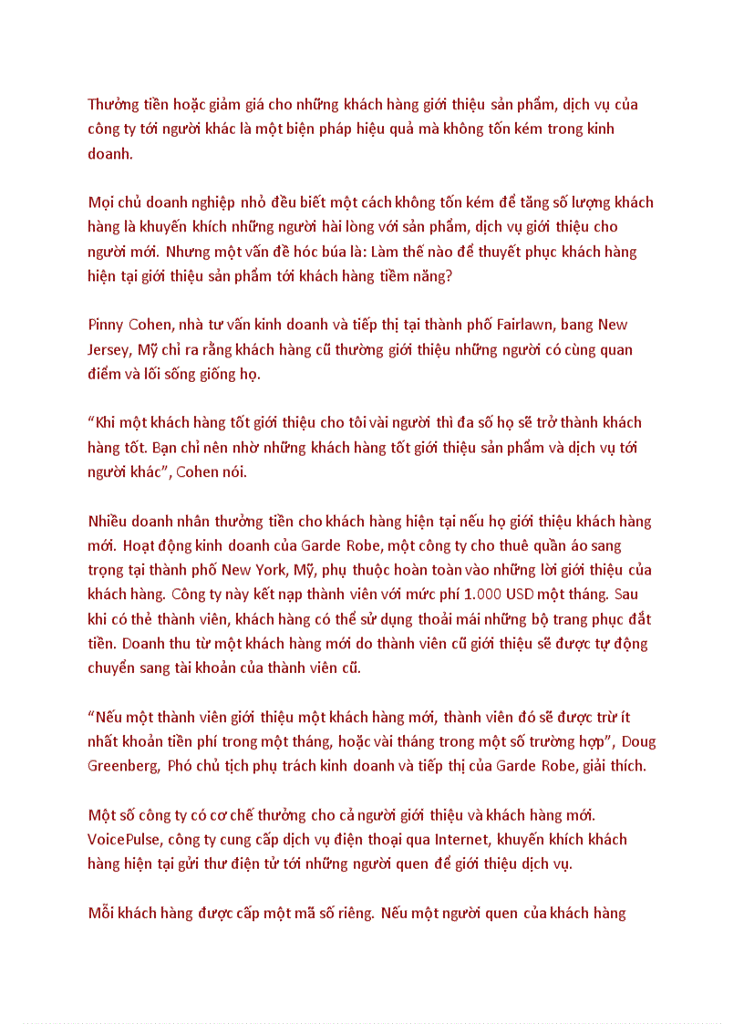 image for page Những chiêu đơn giản để câu khách hàng