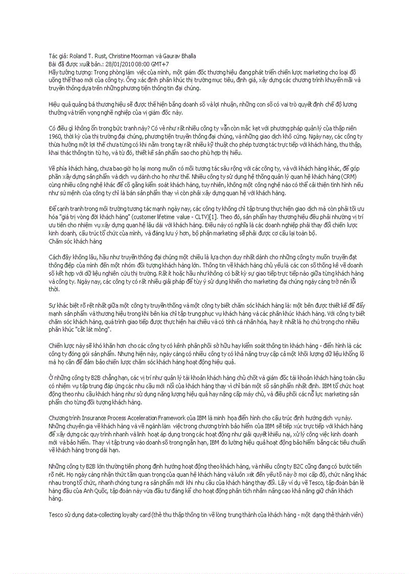 image for page Tư duy lại về Marketing